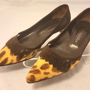 The Saddler Pony Calf Leather Heels